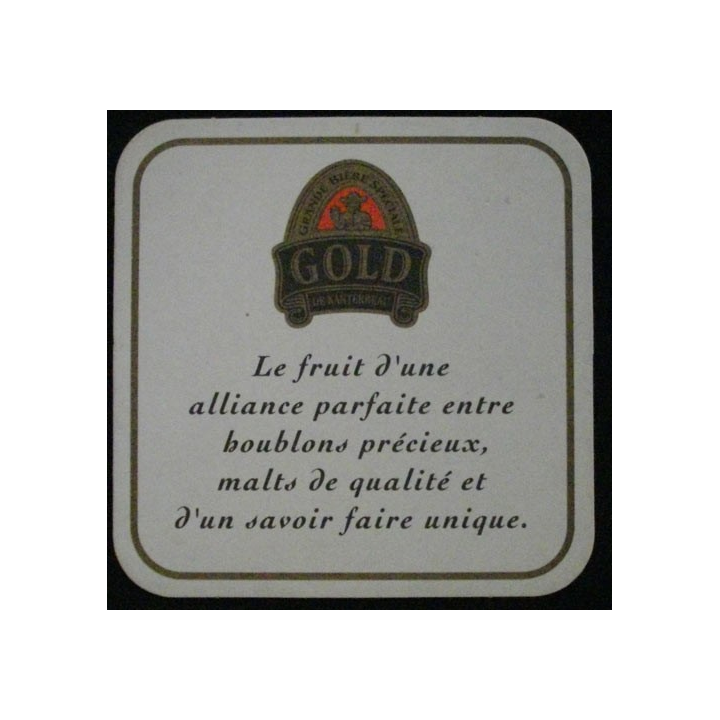 DESSOUS DE VERRE A BIÈRE : GOLD DE KANTERBRÄU (CARTON)