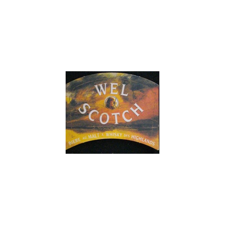 DESSOUS DE VERRE A BIÈRE : WEL SCOTCH (CARTON)