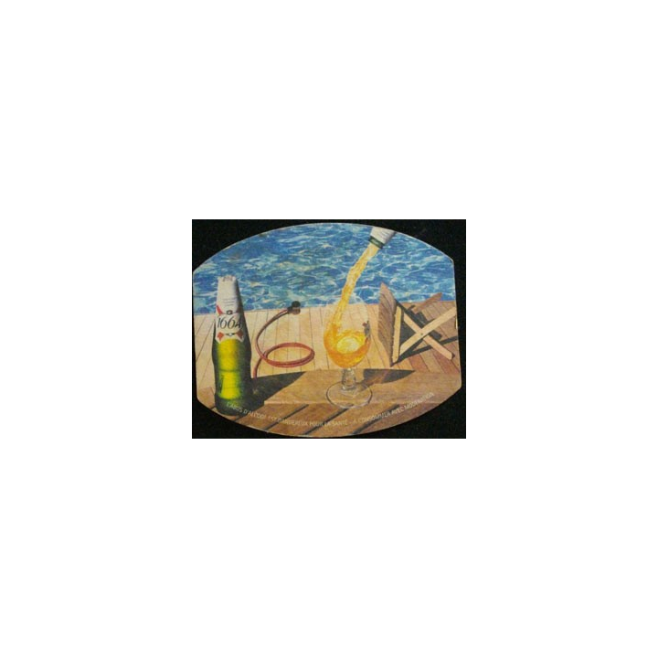 DESSOUS DE VERRE A BIÈRE : 1664 (CARTON)