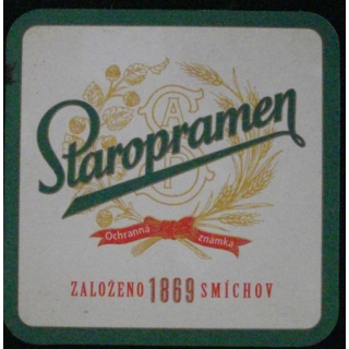 DESSOUS DE VERRE A BIÈRE : STAROPRAMEN (CARTON)