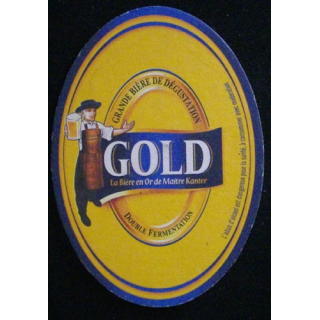 DESSOUS DE VERRE A BIÈRE : GOLD (CARTON)