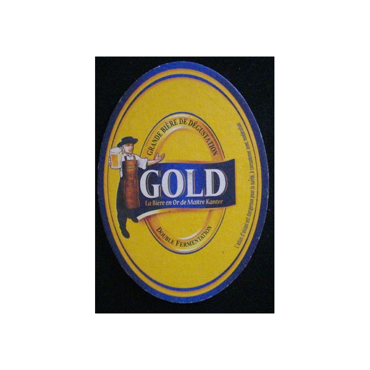 DESSOUS DE VERRE A BIÈRE : GOLD (CARTON)