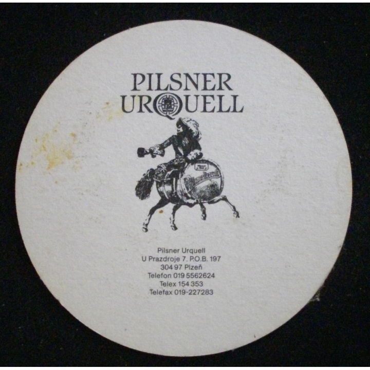 DESSOUS DE VERRE A BIÈRE : PILSNER URQUELL (CARTON)