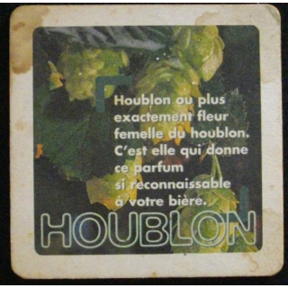 DESSOUS DE VERRE A BIÈRE : KRONENBOURG HOUBLON (CARTON)