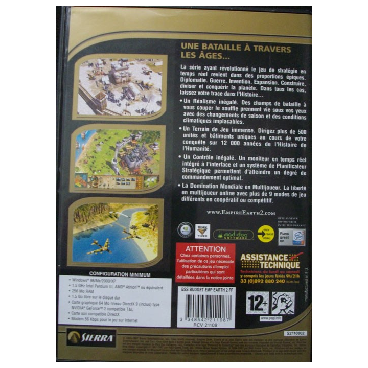 PC CDROM : BEST SELLER SERIES EMPIRE HEARTH II SIERRA