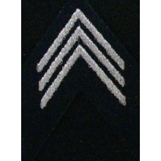 Galon argenté de tissu de calot de Capitaine