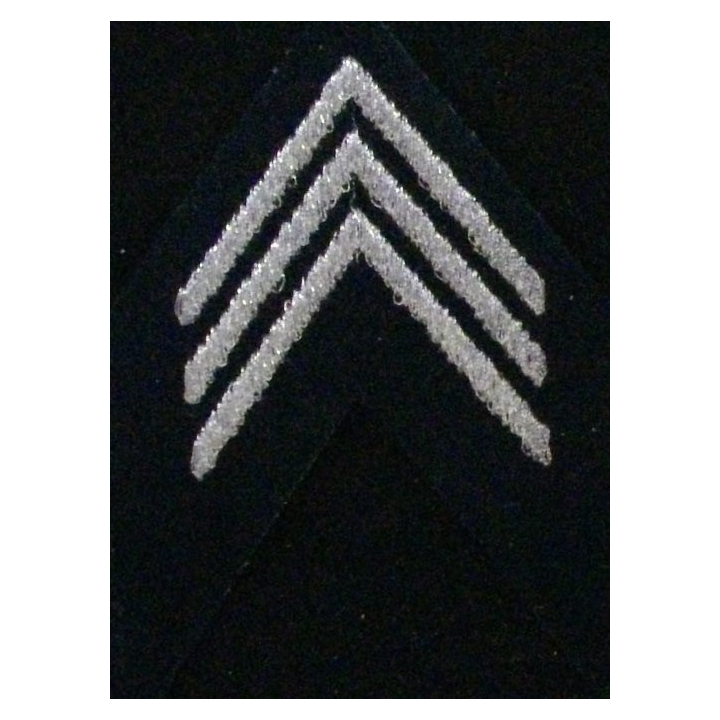 Galon argenté de tissu de calot de Capitaine