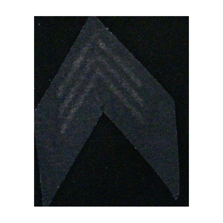 Galon argenté de tissu de calot de Capitaine