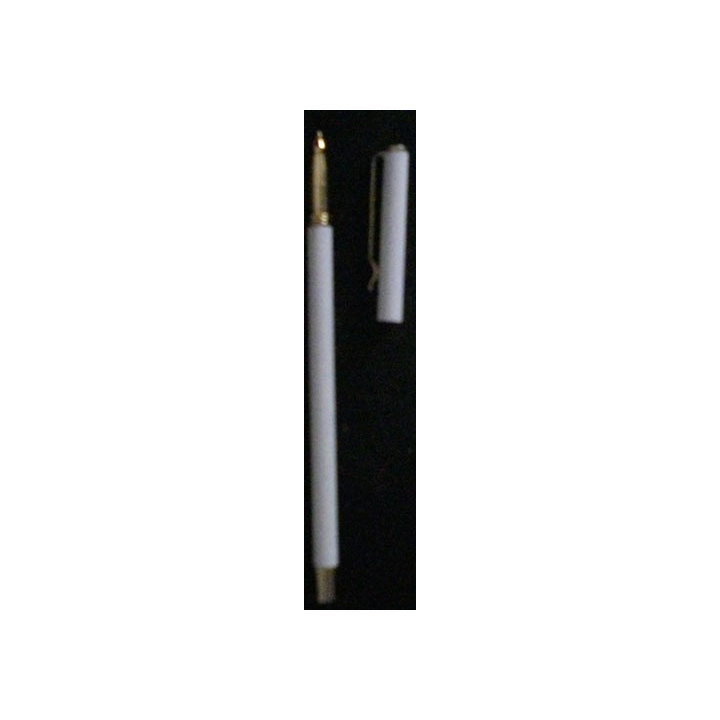STYLO BLANC TRÈS FIN (HAUTEUR 13 cm)