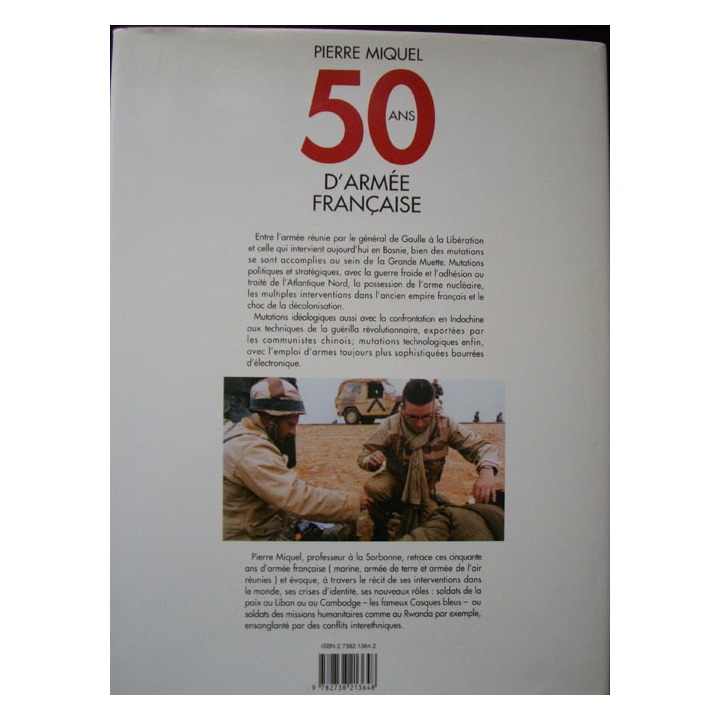 50 ANS DARMÉE FRANÇAISE DE PIERRE MIQUEL AUX EDITIONS DE LA SEINE