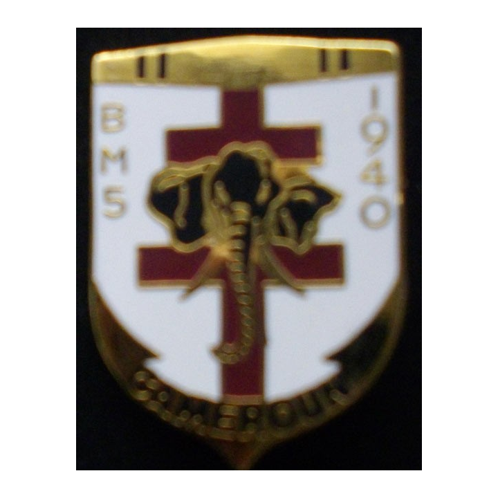 BM5 1°DFL : BATAILLON DE MARCHE N°5 1°DIVISION FRANCE LIBRE