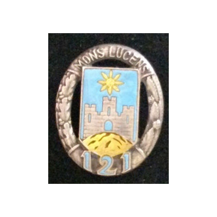121°RI : 121° régiment d'infanterie porte émaillée Arthus Bertrand G. 430
