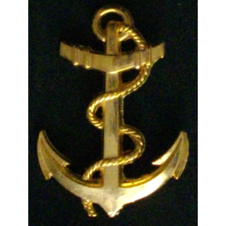 Insigne des troupes de marine mesurant 57 mm de hauteur ancre
