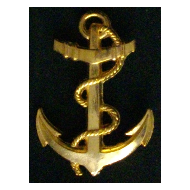 Insigne des troupes de marine mesurant 57 mm de hauteur ancre