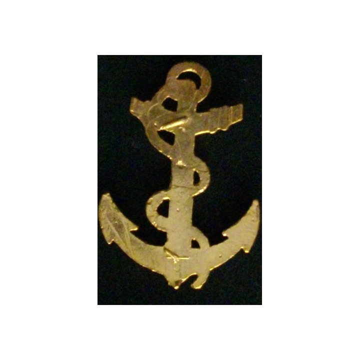Insigne des troupes de marine mesurant 57 mm de hauteur ancre