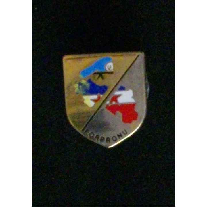 ÉCU DE LA GENDARMERIE MOBILE FORPRONU OR SUR ARGENT