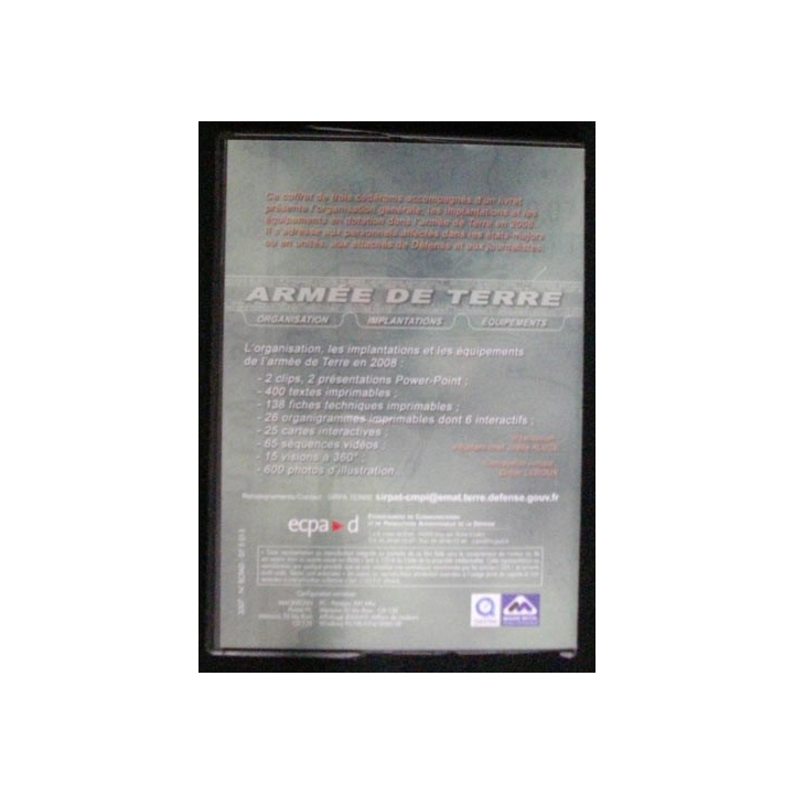 DVD : LARMÉE DE TERRE EN 2008 ORGANISATION EQUIPEMENTS IMPLANT