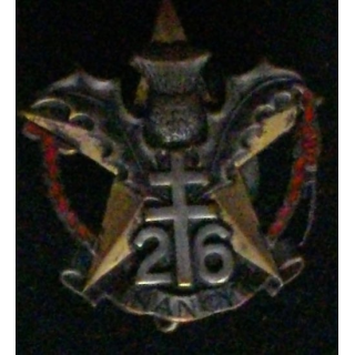 26° RI : 26° RÉGIMENT D'INFANTERIE (DRAGO BÉRANGER) ÉMAIL