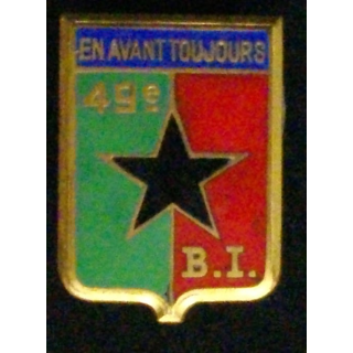 49° bataillon d'infanterie Drago Paris G. 466 en émail dos guilloché