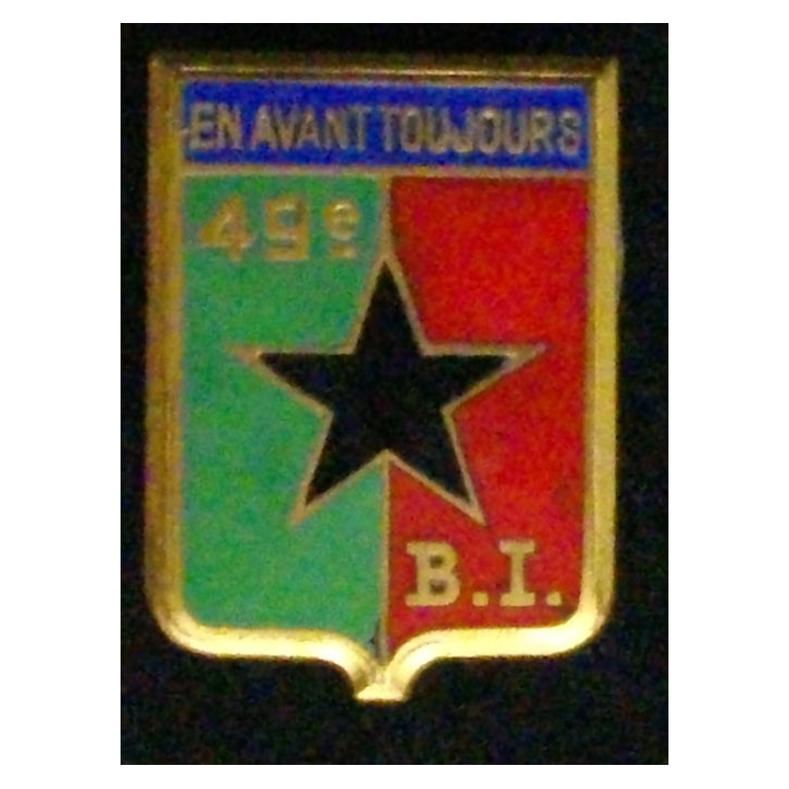 49° bataillon d'infanterie Drago Paris G. 466 en émail dos guilloché