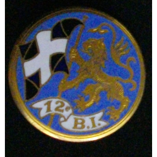 12°BI : 12°BATAILLON D'INFANTERIE (DRAGO) ÉMAIL 2 BOLÉROS