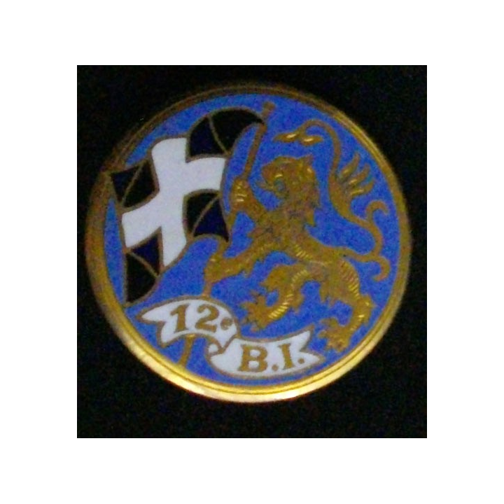 12°BI : 12°BATAILLON D'INFANTERIE (DRAGO) ÉMAIL 2 BOLÉROS