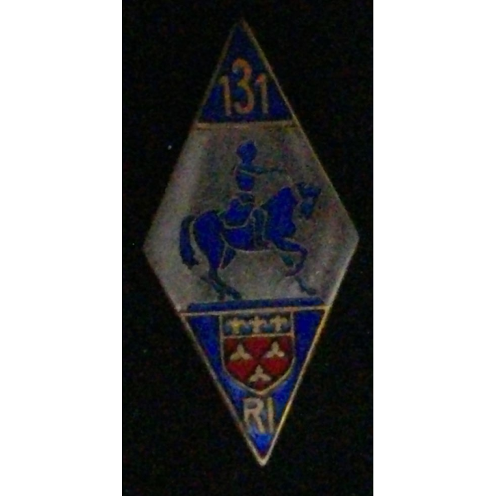 131° RI : 131° RÉGIMENT D'INFANTERIE (POINÇON ARTHUS) ÉMAIL