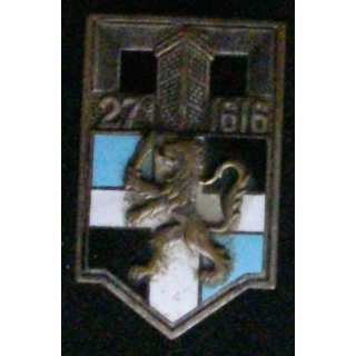 27° RI : 27° RÉGIMENT D'INFANTERIE RELIEF (DRAGO) ÉMAIL 2 BOLÉROS