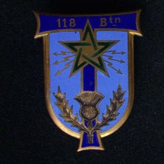 118° BT : 118° BATAILLON DE TRANSMISSIONS ÉMAIL (DOM 662)