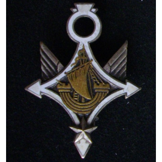 PA 9°DI : insigne du peloton d'avion de la 9° division d'infanterie de fabrication Drago G.1680 en émail