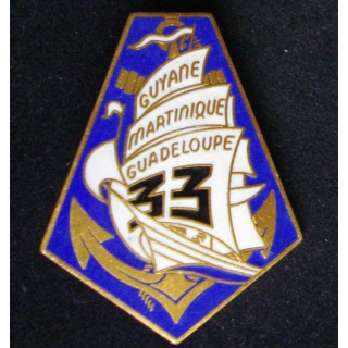 33° régiment d'infanterie de marine de fabrication FIA en émail