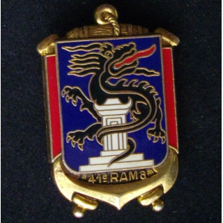  insigne 41° régiment d'artillerie de marine Delsart 41° RAMA