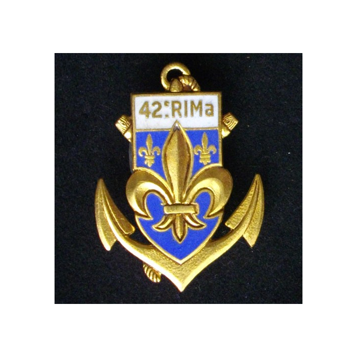 42° RIMA : 42° RÉGIMENT D'INFANTERIE DE MARINE ÉMAIL