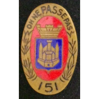 151°RI : 151°RÉGIMENT D'INFANTERIE (MARDINI) ATTACHE SOUDÉE