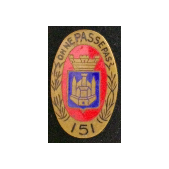151°RI : 151°RÉGIMENT D'INFANTERIE (MARDINI) ATTACHE SOUDÉE