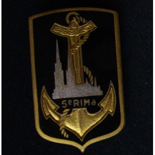 5° RIMA : 5° RÉGIMENT D'INFANTERIE DE MARINE ÉMAIL