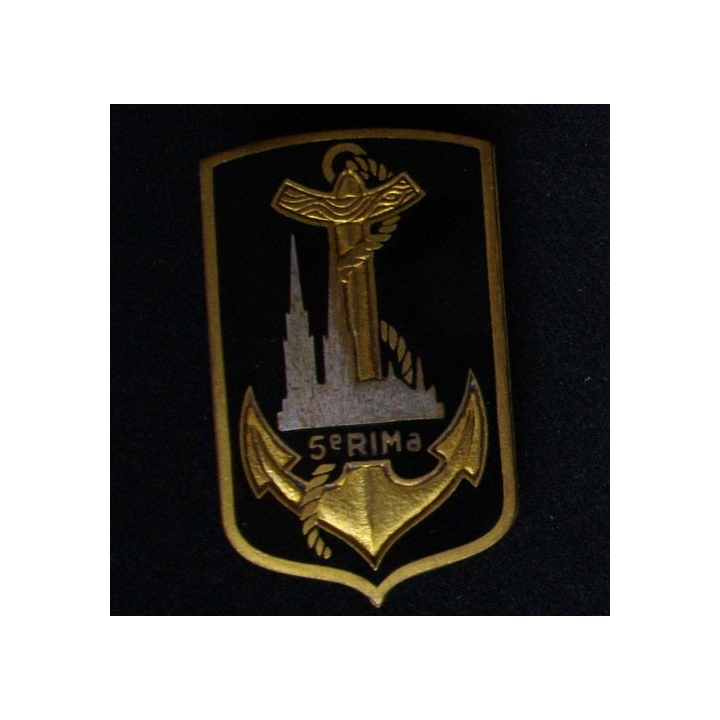 5° RIMA : 5° RÉGIMENT D'INFANTERIE DE MARINE ÉMAIL