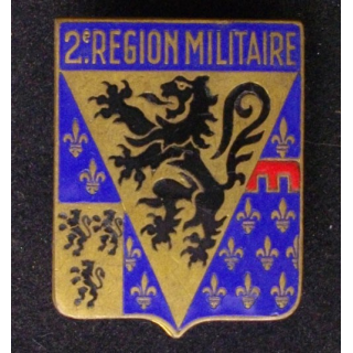 2° RM : 2° région militaire Drago G. 2045 boléro oblong en émail