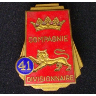 41°CD : 41°COMPAGNIE DIVISIONNAIRE (L.R) ÉMAIL