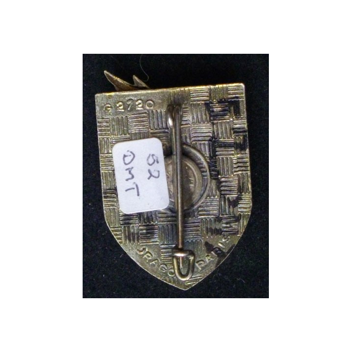 52°DMT : 52°DIVISION MILITAIRE TERRITORIALE ÉMAIL BORDURE NOIRE