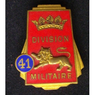 41°DM : 41°DIVISION MILITAIRE (DRAGO 2229) ÉMAIL