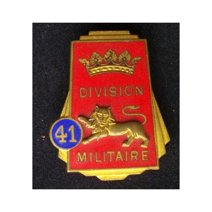 41°DM : 41°DIVISION MILITAIRE (DRAGO 2229) ÉMAIL