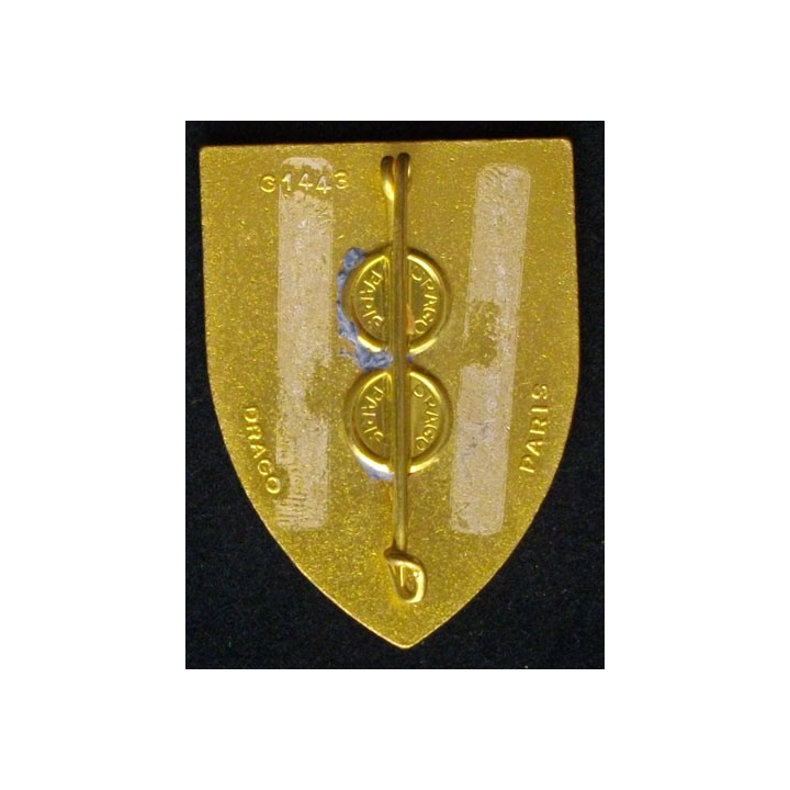 3° CG : 3° COMPAGNIE DE GARNISON (DRAGO 1443) ÉMAIL 46 mm