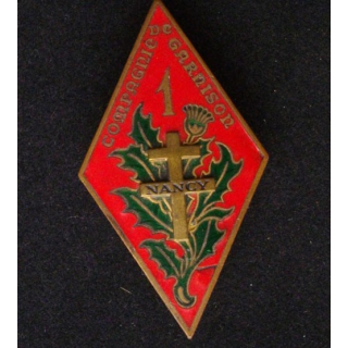 1° CG : 1° COMPAGNIE DE GARNISON  (ÉCLAT D'ÉMAIL)
