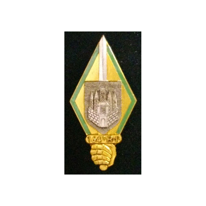 164° RI : 164° RÉGIMENT D'INFANTERIE (AB 1748) ÉMAIL
