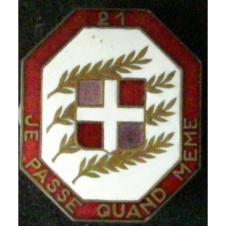 21°RI : 21°RÉGIMENT D'INFANTERIE (ABP 1261) ÉMAIL
