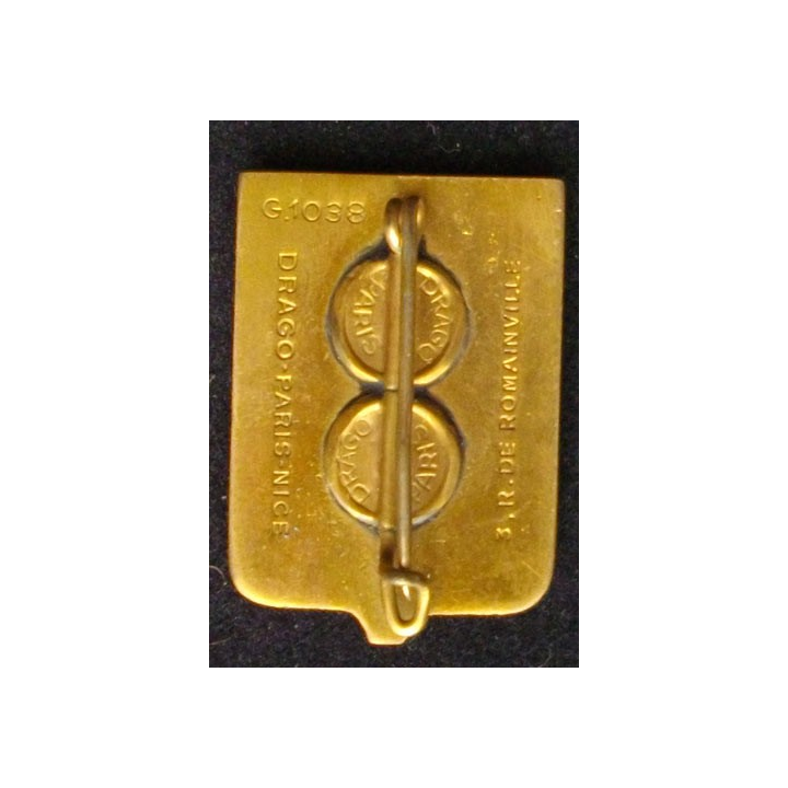 RÉGION MILITAIRE : insigne de la IX° région militaire en émail fabriqué par Drago rue de Romainville G. 1038