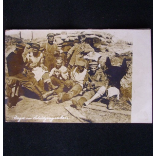 CARTE POSTALE GUERRE 1914-1918 : JAGD IM SCHÜTZENGRABEN