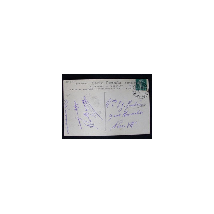 CARTE POSTALE MILITAIRE AVANT GUERRE : N°196 DU 07 JUIN 1911
