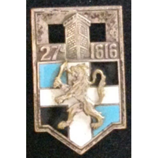 27° RI : 27° RÉGIMENT D'INFANTERIE RELIEF (DRAGO) ÉMAIL